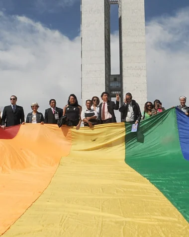 LGBT flag displayed at Brazil’s National Congress in Brasília