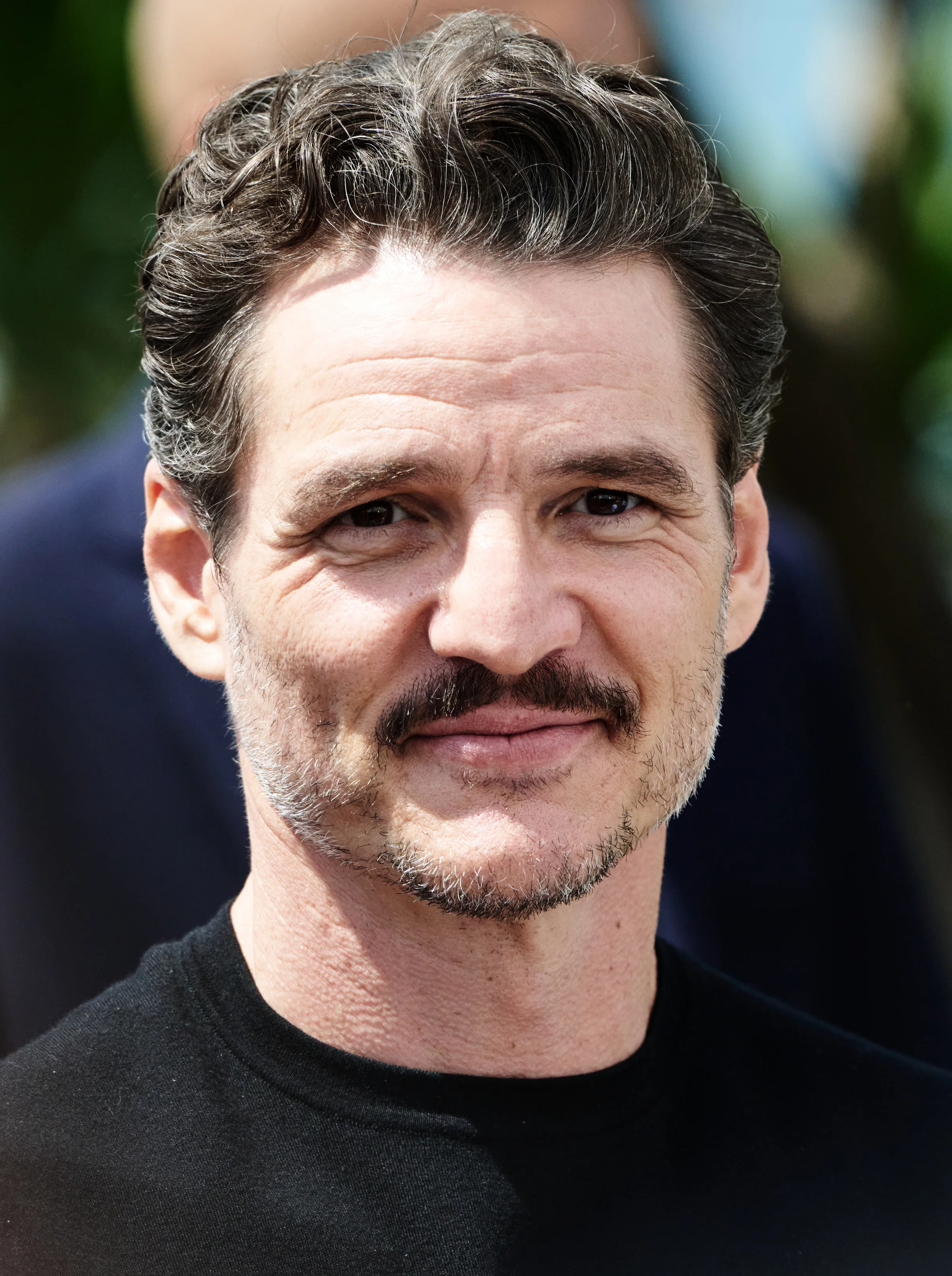 Pedro Pascal with a moustache at the 2025 Cannes Film Festival.