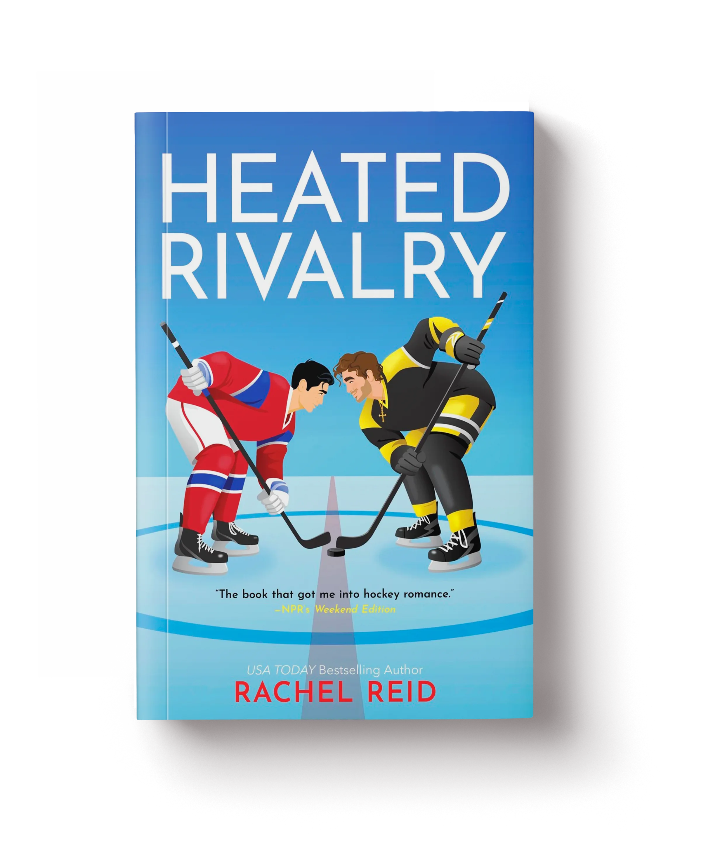Book cover of Heated Rivalry by Rachel Reid, linked to the audiobook on Spotify