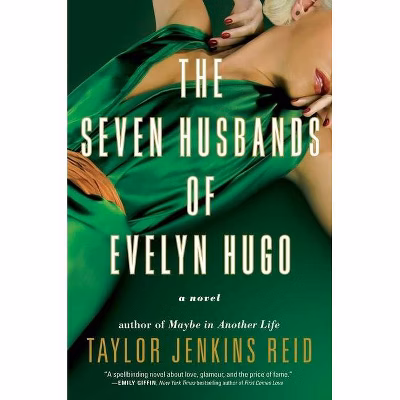 Book cover of The Seven Husbands of Evelyn Hugo by Taylor Jenkins Reid, linked to the audiobook on Spotify