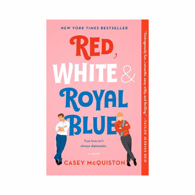 Book cover of Red, White & Royal Blue by Casey McQuiston, linked to the audiobook on Spotify
